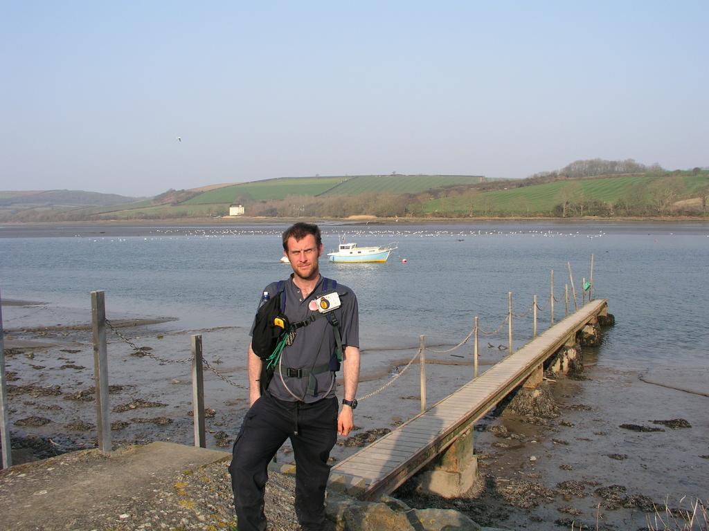 Myself at the end of the Pembrokeshire Coast Path in St Dogmaels.