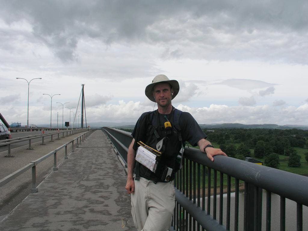 Myself standing on the Erskine Bridge.