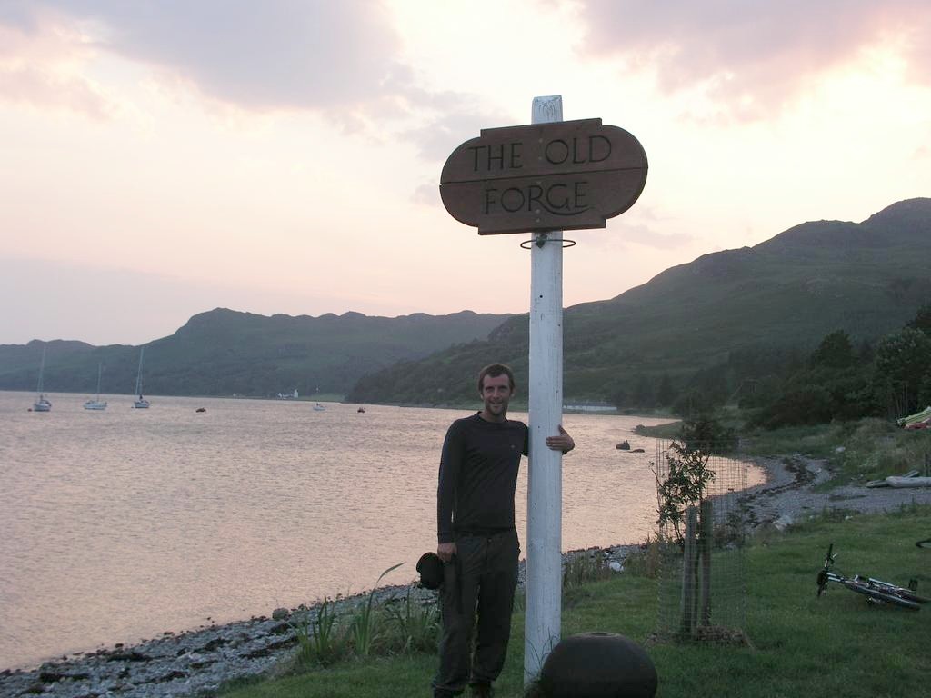 Myself at the Inverie sign.