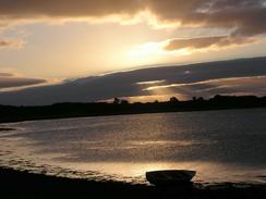 P20038237566	The sunrise over the Firth of Dornoch.