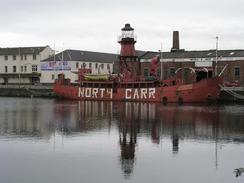 P20039158725	The North Carr Lightship at City Quay in Dundee.