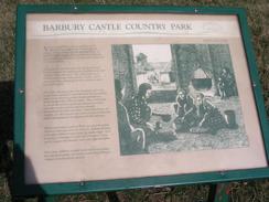 P2003A129672	An information board on Barbury Castle.