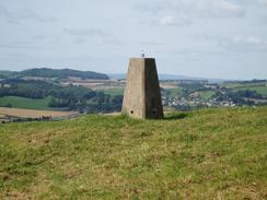 The trig point on Penn Hill.