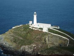 South Stack lighthouse.