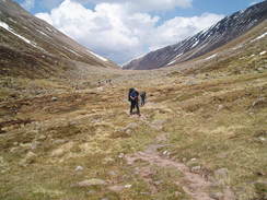 P20055136210	Heading south out of the Lairig Ghru.