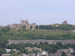 P20057166695	Dover Castle viewed from the Drop Redoubt.