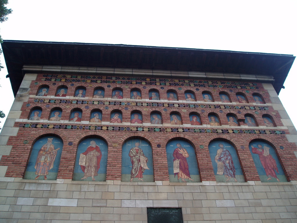 The outside of the church.