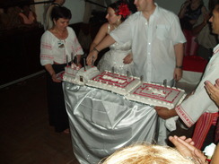P20067020123	Cutting the cake.