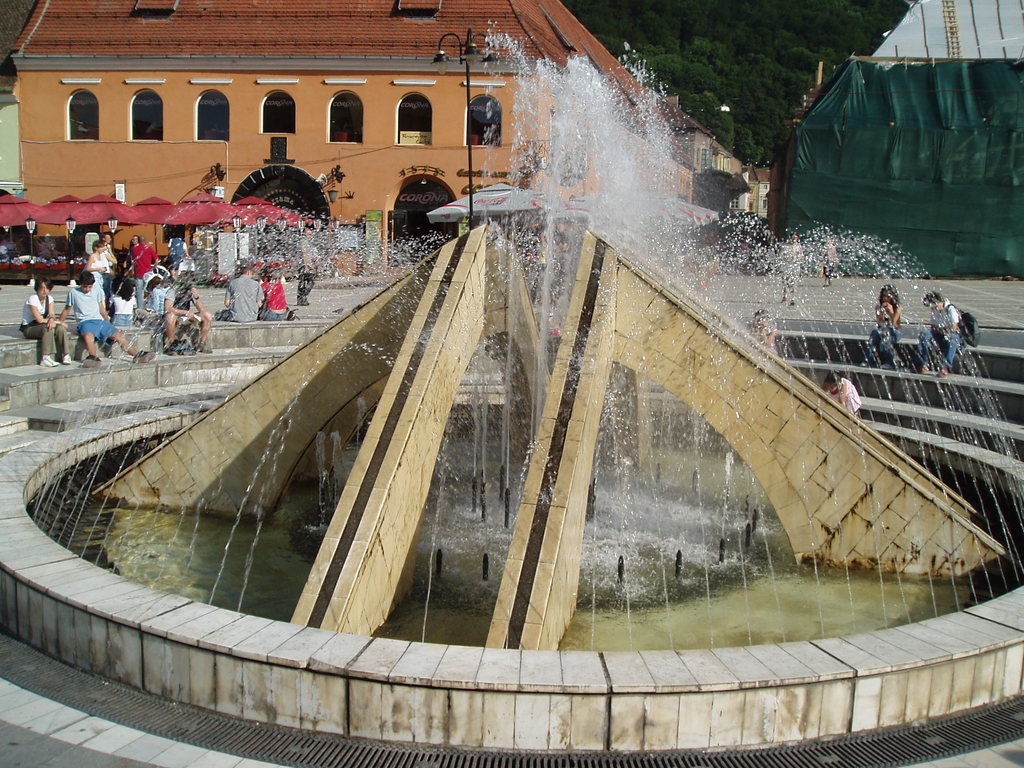 A fountain in Brasov.