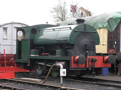 P20072177239	A locomotive at Brampton station. 