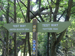 P2007A189512	A Test Way sign in Horsebridge.