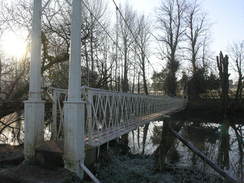 P20082133386	The suspension bridge near Canford School.