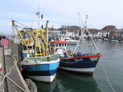 P20084264421	Fishing boats in Weymouth.