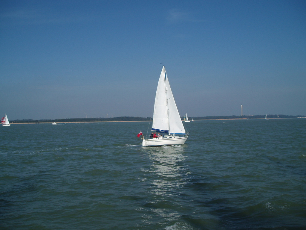 A boat on the Solent.