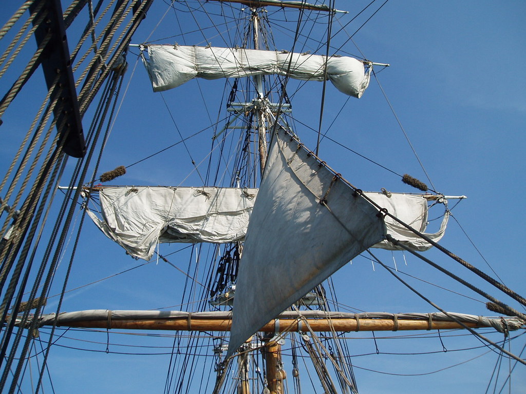 The fore mast.