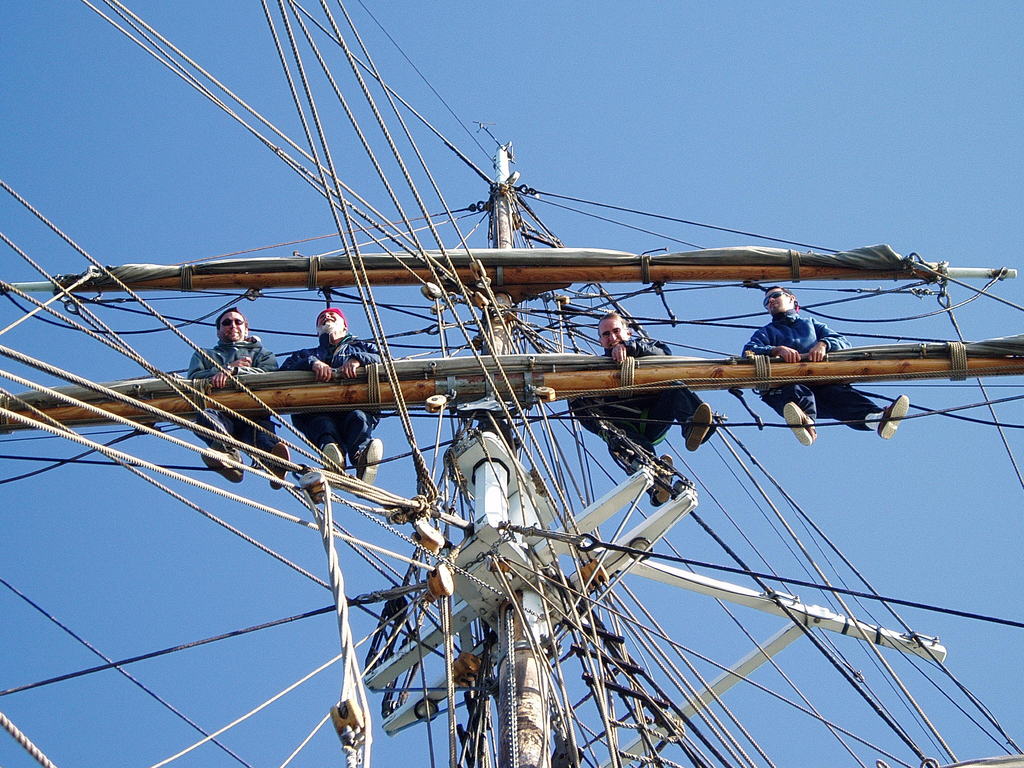 A watch on the Top Gallant mast.