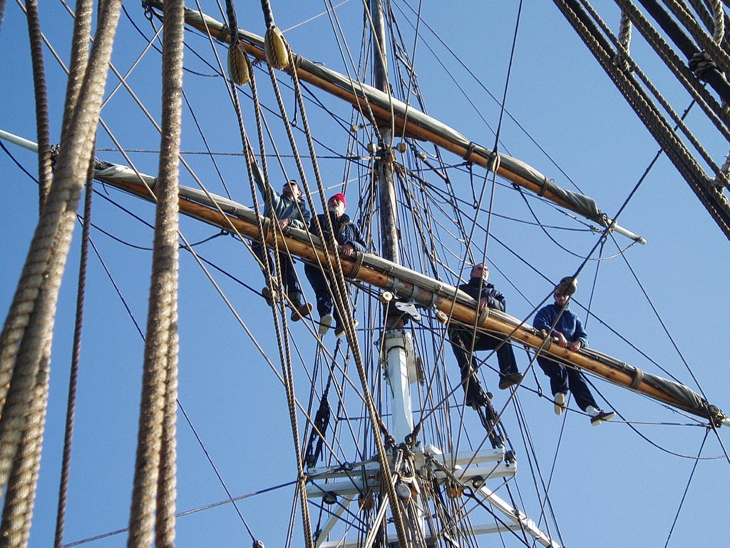 A watch on the Top Gallant mast.