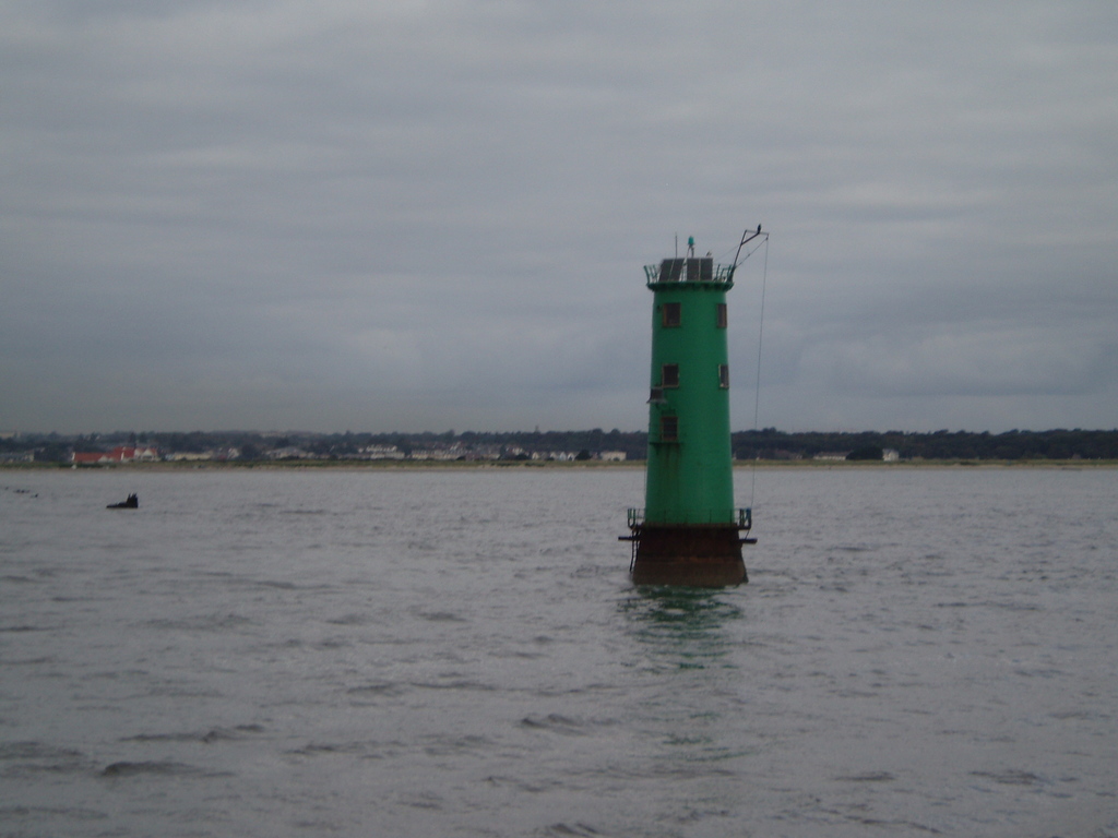 A lighthouse in Dublin Bay.