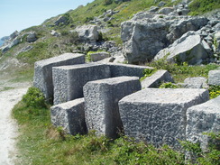 P20105220089	Stone blocks in a quarry.