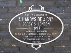 P20113243642	A plaque on the bridge at Sutton Bridge.