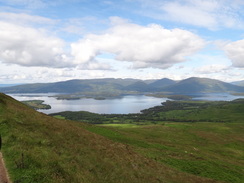 P2011DSC00139	Looking down over the southern end of Loch Lomond.