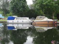 P2011DSC01432	Boats moored near Orton Lock.