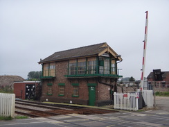 P2011DSC02179	Brandon station signal box.
