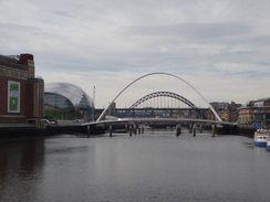 P2011DSC05973	Looking back to the bridges over the Tyne.