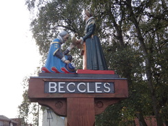 P2011DSC06508	Beccles village sign.