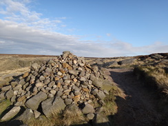 P2011DSC07899	A cairn on the path.