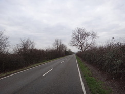 P2012DSC09058	The road leading south from Oakington to the A14(T).