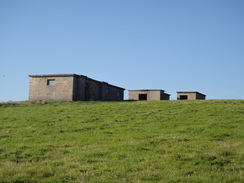 P2012DSC03321	The old radar buildings to the southwast of Ravenscar.
