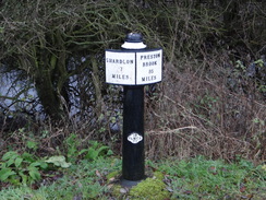 P2012DSC04377	A Trent and Mersey milepost.