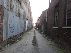 P2013DSC04448	The alley leading east out of Gravesend.