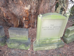 P2013DSC04966	Memorials under the ancient yew at Churchtown.