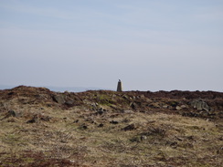 P2013DSC05052	A distant view of Stanton Moor trig pillar.