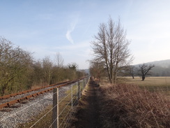 P2013DSC05109	Following the railway path south towards Matlock.
