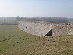 P2013DSC05249	A massive retaining wall near Minninglow.