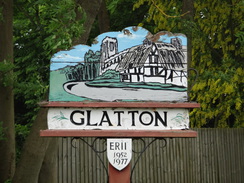 P2018DSC00964	Glatton village sign.