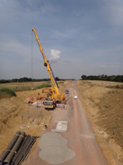 P2018DSC02647	A new road under construction to the north of Upper Heyford.