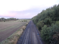 P2018DSC04458	The railway line at Barrow Bridge.