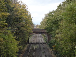 P2018DSC06188	A railway line in Worcester.