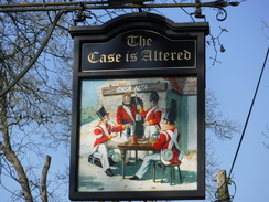 P2019DSCF2709	'The Case is Altered' pub sign.