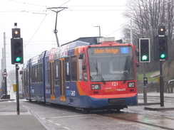 P2020DSCF4663	A tram on the A6135.